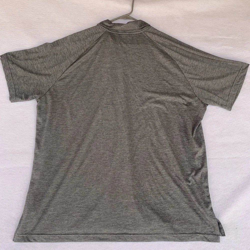 Adidas Golf Shirt‎ Adult 2XL Gray Short Sleeve Golfing Logo Active Outdoors Mens